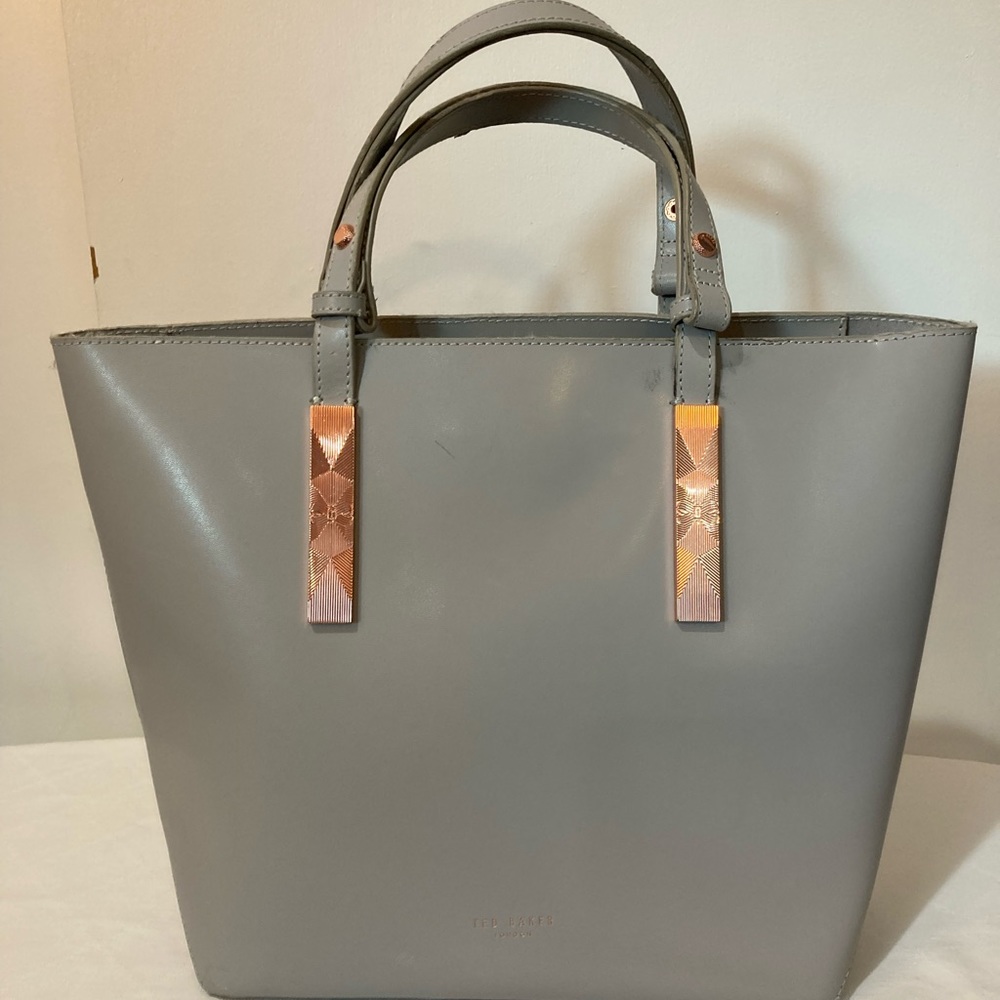 Ted Baker London Leather Shopper Tote with Adjustable Strap